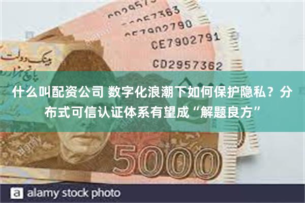 什么叫配资公司 数字化浪潮下如何保护隐私？分布式可信认证体系有望成“解题良方”