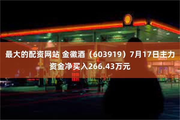 最大的配资网站 金徽酒（603919）7月17日主力资金净买入266.43万元