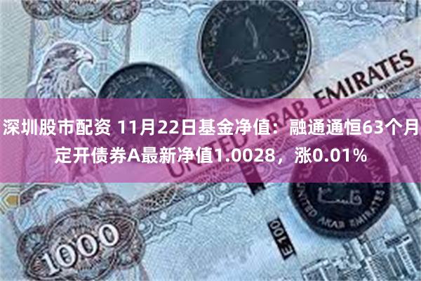 深圳股市配资 11月22日基金净值：融通通恒63个月定开债券A最新净值1.0028，涨0.01%